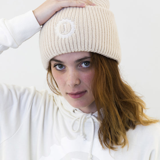 Oversized Beanie White