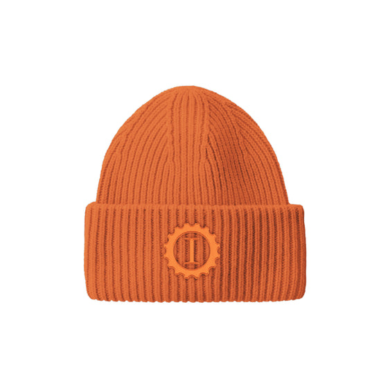 Oversized Beanie Orange - Garage Italia Shop - cuffia - berretto - ricamo - embroidery - oversize